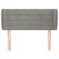 vidaXL Testiera ad Orecchio Grigio Chiaro 83x23x78/88 cm in Velluto vidaXL Testiera ad Orecchio Grigio Chiaro 83x23x78/88 cm in Velluto