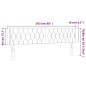 Testiera a LED Tortora 203x16x78/88 cm in Tessuto Testiera a LED Tortora 203x16x78/88 cm in Tessuto