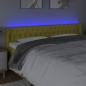 Testiera a LED Verde 203x16x78/88 cm in Tessuto Testiera a LED Verde 203x16x78/88 cm in Tessuto