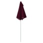 vidaXL Ombrellone Semicircolare da Giardino con Palo 180x90 cm Bordò vidaXL Ombrellone Semicircolare da Giardino con Palo 180x90 cm Bordò