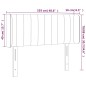 Testiera a LED Nera 103x16x78/88 cm in Velluto Testiera a LED Nera 103x16x78/88 cm in Velluto