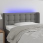 Testiera a LED Grigio Scuro 93x16x78/88 cm in Tessuto Testiera a LED Grigio Scuro 93x16x78/88 cm in Tessuto
