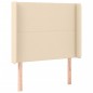 Testiera a LED Crema 103x16x118/128 cm in Tessuto Testiera a LED Crema 103x16x118/128 cm in Tessuto