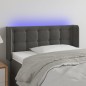 vidaXL Testiera a LED Grigio Scuro 93x16x78/88 cm in Velluto vidaXL Testiera a LED Grigio Scuro 93x16x78/88 cm in Velluto