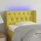 Testiera a LED Verde 83x16x78/88 cm in Tessuto Testiera a LED Verde 83x16x78/88 cm in Tessuto