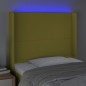 Testiera a LED Verde 103x16x118/128 cm in Tessuto Testiera a LED Verde 103x16x118/128 cm in Tessuto