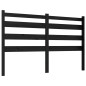 Testiera per Letto Nera 166x4x100 cm in Legno Massello di Pino Testiera per Letto Nera 166x4x100 cm in Legno Massello di Pino