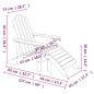 Sedie da Giardino Adirondack 2 pz con Poggiapiedi HDPE Bianco Sedie da Giardino Adirondack 2 pz con Poggiapiedi HDPE Bianco