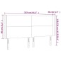 Testiera a LED Tortora 163x16x118/128 cm in Tessuto Testiera a LED Tortora 163x16x118/128 cm in Tessuto