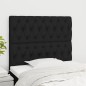vidaXL Testiere 2 pz Nero 100 x 7 x 78/88 cm in Tessuto vidaXL Testiere 2 pz Nero 100 x 7 x 78/88 cm in Tessuto