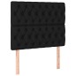 vidaXL Testiere 2 pz Nero 100 x 7 x 78/88 cm in Tessuto vidaXL Testiere 2 pz Nero 100 x 7 x 78/88 cm in Tessuto