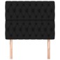 vidaXL Testiere 2 pz Nero 100 x 7 x 78/88 cm in Tessuto vidaXL Testiere 2 pz Nero 100 x 7 x 78/88 cm in Tessuto