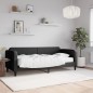 vidaXL Divano Letto con Materasso Nero 80x200 cm in Tessuto vidaXL Divano Letto con Materasso Nero 80x200 cm in Tessuto