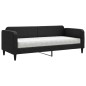 vidaXL Divano Letto con Materasso Nero 80x200 cm in Tessuto vidaXL Divano Letto con Materasso Nero 80x200 cm in Tessuto