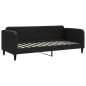 vidaXL Divano Letto con Materasso Nero 80x200 cm in Tessuto vidaXL Divano Letto con Materasso Nero 80x200 cm in Tessuto