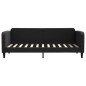 vidaXL Divano Letto con Materasso Nero 80x200 cm in Tessuto vidaXL Divano Letto con Materasso Nero 80x200 cm in Tessuto