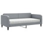 vidaXL Divano Letto con Materasso Grigio Chiaro 90x200 cm in Tessuto