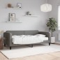vidaXL Divano Letto con Materasso Grigio Scuro 90x200 cm in Tessuto vidaXL Divano Letto con Materasso Grigio Scuro 90x200 cm in Tessuto