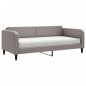 vidaXL Divano Letto con Materasso Tortora 90x200 cm in Tessuto vidaXL Divano Letto con Materasso Tortora 90x200 cm in Tessuto