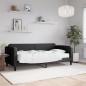 vidaXL Divano Letto con Materasso Nero 90x200 cm in Tessuto vidaXL Divano Letto con Materasso Nero 90x200 cm in Tessuto