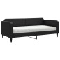 vidaXL Divano Letto con Materasso Nero 90x200 cm in Tessuto vidaXL Divano Letto con Materasso Nero 90x200 cm in Tessuto