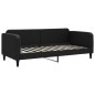 vidaXL Divano Letto con Materasso Nero 90x200 cm in Tessuto vidaXL Divano Letto con Materasso Nero 90x200 cm in Tessuto