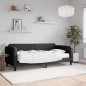 vidaXL Divano Letto con Materasso Nero 90x190 cm in Tessuto vidaXL Divano Letto con Materasso Nero 90x190 cm in Tessuto