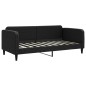 vidaXL Divano Letto con Materasso Nero 90x190 cm in Tessuto vidaXL Divano Letto con Materasso Nero 90x190 cm in Tessuto