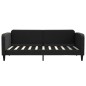 vidaXL Divano Letto con Materasso Nero 90x190 cm in Tessuto vidaXL Divano Letto con Materasso Nero 90x190 cm in Tessuto