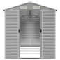 vidaXL Capanno da Giardino Grigio Chiaro 191x385x198cm Acciaio Zincato vidaXL Capanno da Giardino Grigio Chiaro 191x385x198cm Acciaio Zincato