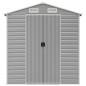vidaXL Capanno da Giardino Grigio Chiaro 191x130x198cm Acciaio Zincato vidaXL Capanno da Giardino Grigio Chiaro 191x130x198cm Acciaio Zincato