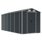 vidaXL Capanno da Giardino Antracite 191x470x198 cm in Acciaio Zincato vidaXL Capanno da Giardino Antracite 191x470x198 cm in Acciaio Zincato