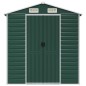 vidaXL Capanno da Giardino Verde 191x385x198 cm in Acciaio Zincato