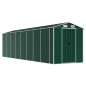 vidaXL Capanno da Giardino Verde 191x725x198 cm in Acciaio Zincato