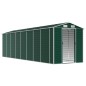 vidaXL Capanno da Giardino Verde 191x725x198 cm in Acciaio Zincato