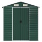 vidaXL Capanno da Giardino Verde 191x725x198 cm in Acciaio Zincato