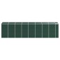 vidaXL Capanno da Giardino Verde 191x725x198 cm in Acciaio Zincato