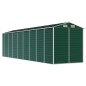 vidaXL Capanno da Giardino Verde 191x725x198 cm in Acciaio Zincato