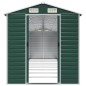 vidaXL Capanno da Giardino Verde 191x810x198 cm in Acciaio Zincato