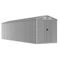 vidaXL Capanno da Giardino Grigio Chiaro 191x810x198cm Acciaio Zincato