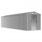 vidaXL Capanno da Giardino Grigio Chiaro 191x810x198cm Acciaio Zincato