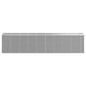 vidaXL Capanno da Giardino Grigio Chiaro 191x810x198cm Acciaio Zincato