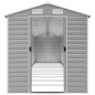 vidaXL Capanno da Giardino Grigio Chiaro 191x980x198cm Acciaio Zincato vidaXL Capanno da Giardino Grigio Chiaro 191x980x198cm Acciaio Zincato