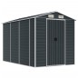 vidaXL Capanno da Giardino Antracite 191x300x198 cm in Acciaio Zincato vidaXL Capanno da Giardino Antracite 191x300x198 cm in Acciaio Zincato