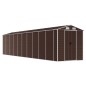 vidaXL Capanno da Giardino Marrone 191x895x198 cm in Acciaio Zincato vidaXL Capanno da Giardino Marrone 191x895x198 cm in Acciaio Zincato