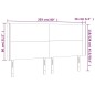 Testiera a LED Grigio Scuro 203x16x118/128cm in Velluto Testiera a LED Grigio Scuro 203x16x118/128cm in Velluto