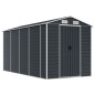 vidaXL Capanno da Giardino Antracite 191x385x198cm in Acciaio Zincato vidaXL Capanno da Giardino Antracite 191x385x198cm in Acciaio Zincato