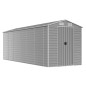 vidaXL Capanno da Giardino Grigio Chiaro 191x555x198cm Acciaio Zincato