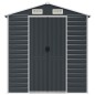 vidaXL Capanno da Giardino Antracite 191x895x198 in Acciaio Zincato