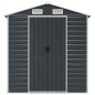 vidaXL Capanno da Giardino Antracite 191x725x198cm in Acciaio Zincato vidaXL Capanno da Giardino Antracite 191x725x198cm in Acciaio Zincato